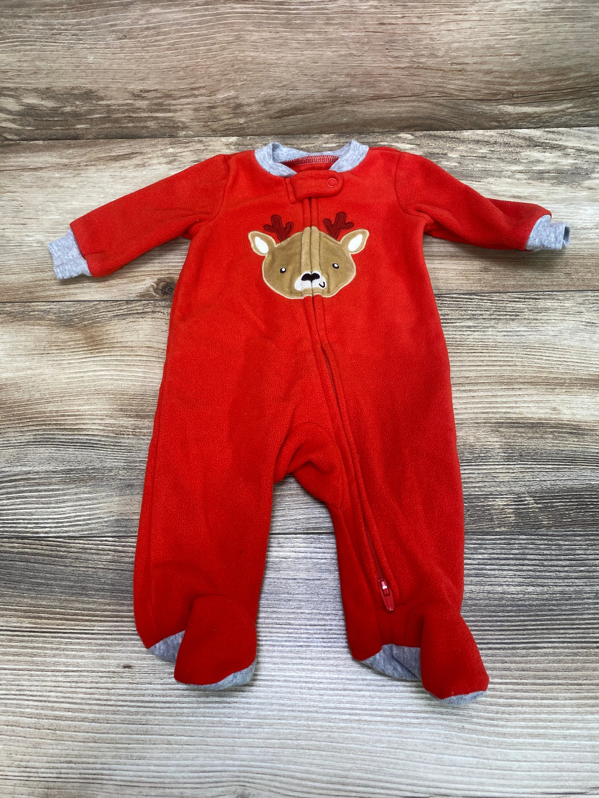 Carter's Reindeer Blanket Sleeper Red sz Newborn - Me n Mommy To Be