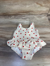 H&M 1pc Skirted Swimsuit Beige sz 9-12m