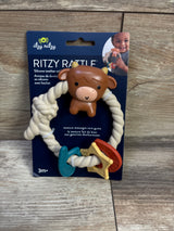 NEW Itzy Ritzy Ritzy Ring Rattle & Teether - Highland Cow