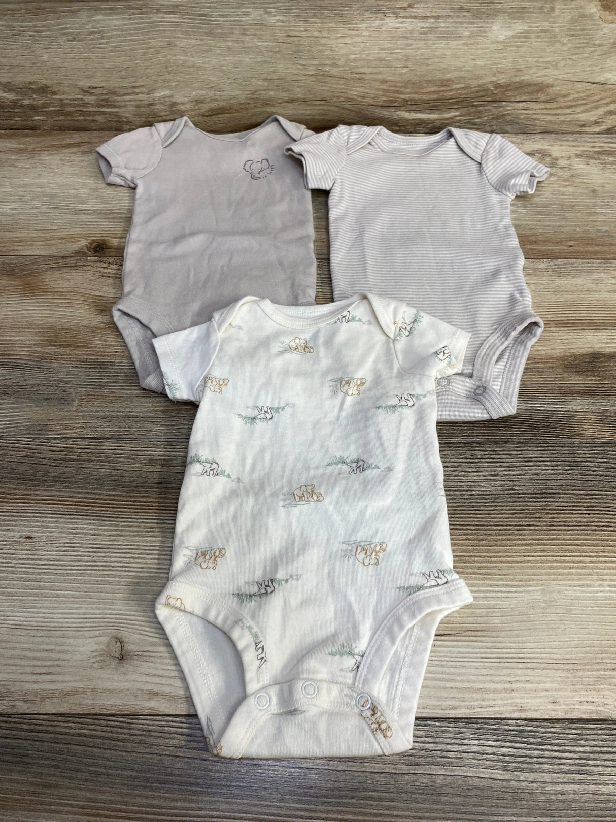 Carter's 3pk Short Sleeve Bodysuits sz 3m