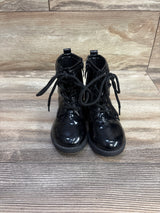Patent Leather Lace-Up Ankle Boots Black sz 5c