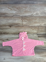 Old Navy Critter Swim Cover-Up Hoodie Pink Dinosaur sz 6-12m