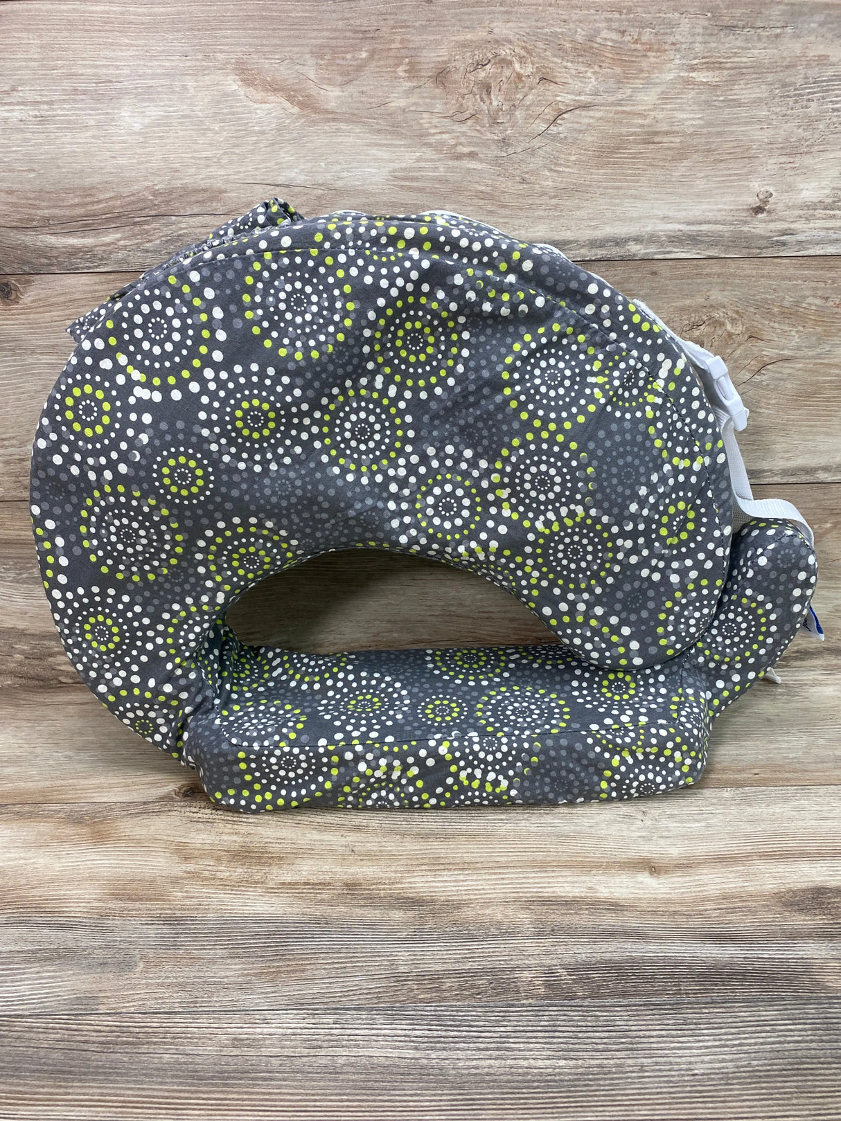 My Brest Friend Nursing Pillow in Grey/Yellow Fireworks