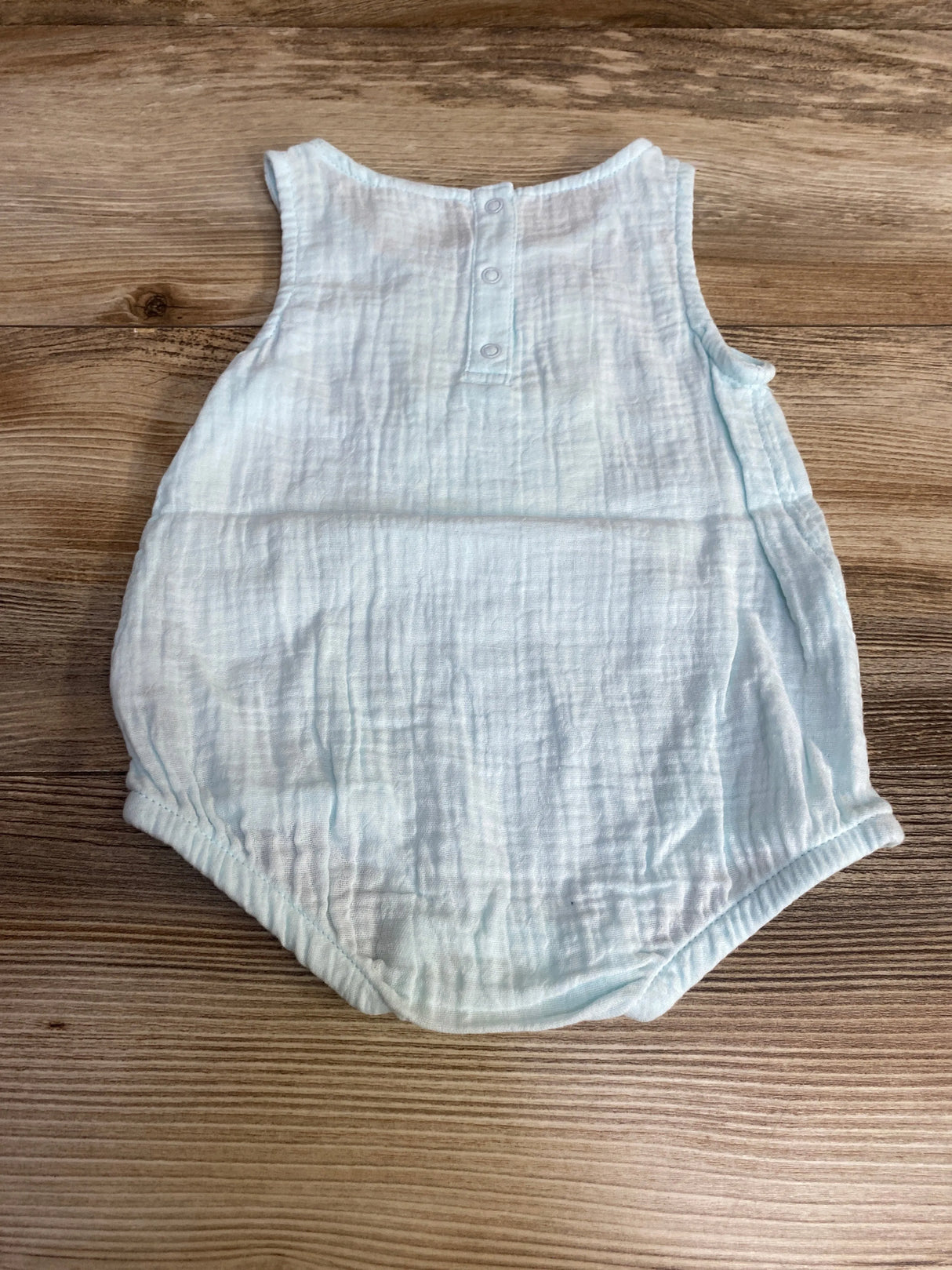 Cat & Jack Gauze Bunny Romper Blue sz 3-6m