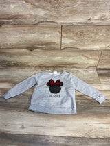 Disney Minnie Mouse Pull Over Sweater Grey sz 4T
