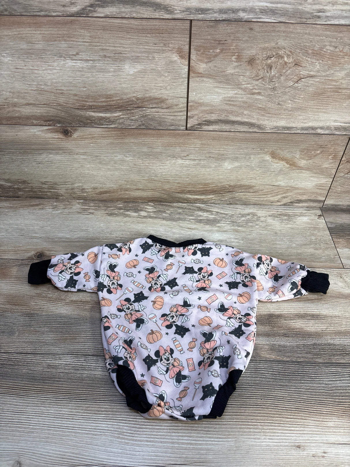 June and Mae Minnie Mouse Halloween Bodysuit Pink sz 0-3m