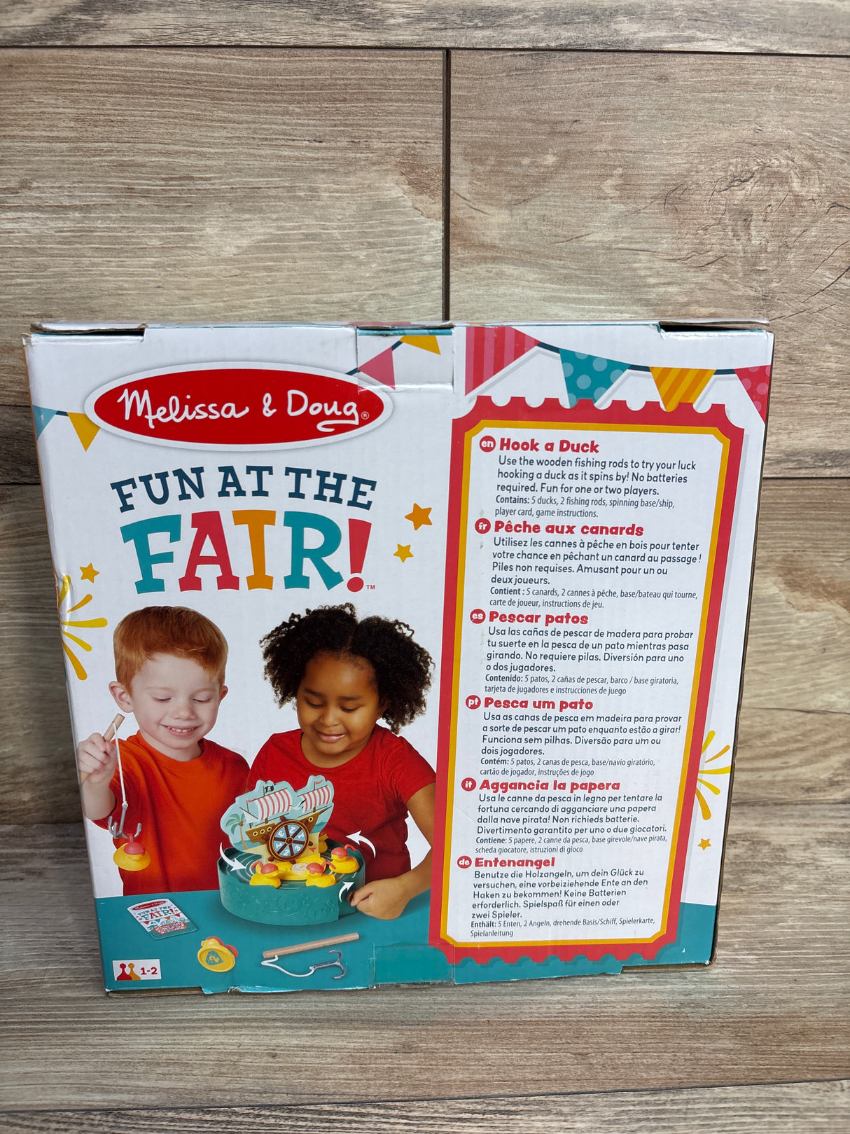 NEW Melissa & Doug Fun at the Fair! Hook a Duck Game