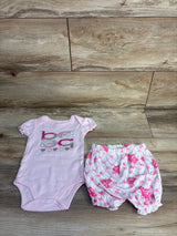 Bebe Baby 2pc Bodysuit & Pants Set Pink sz 6-9m