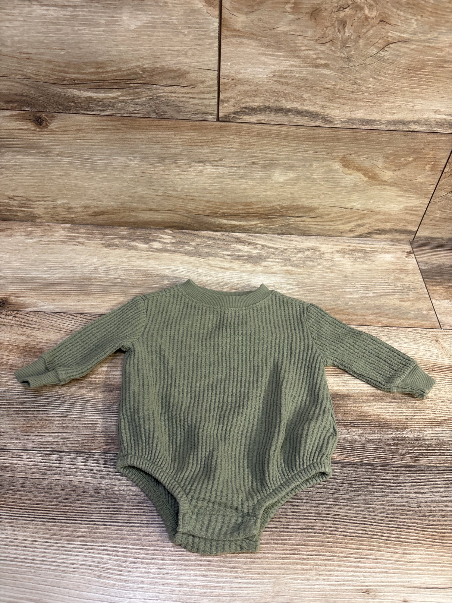 Old Navy Thermal Bubble Romper Green sz 0-3m