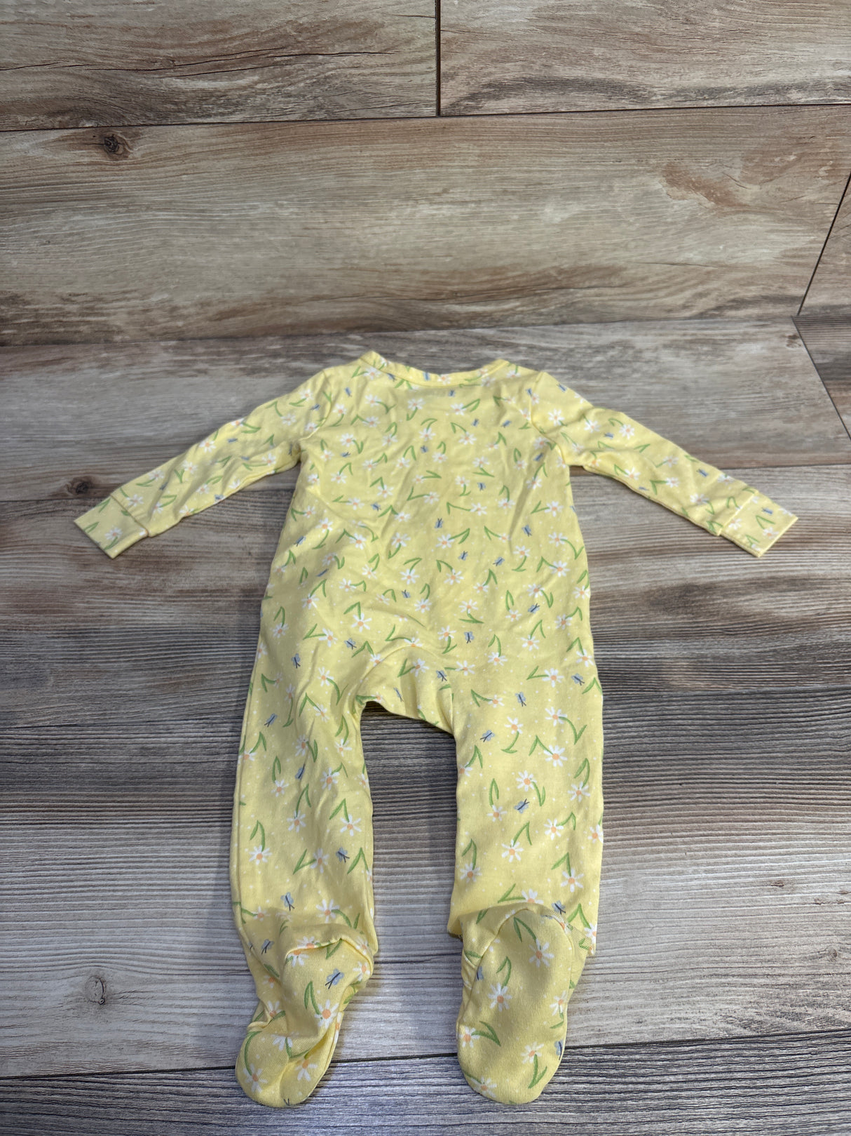 Laughing Llama Floral Sleeper Yellow sz 3m
