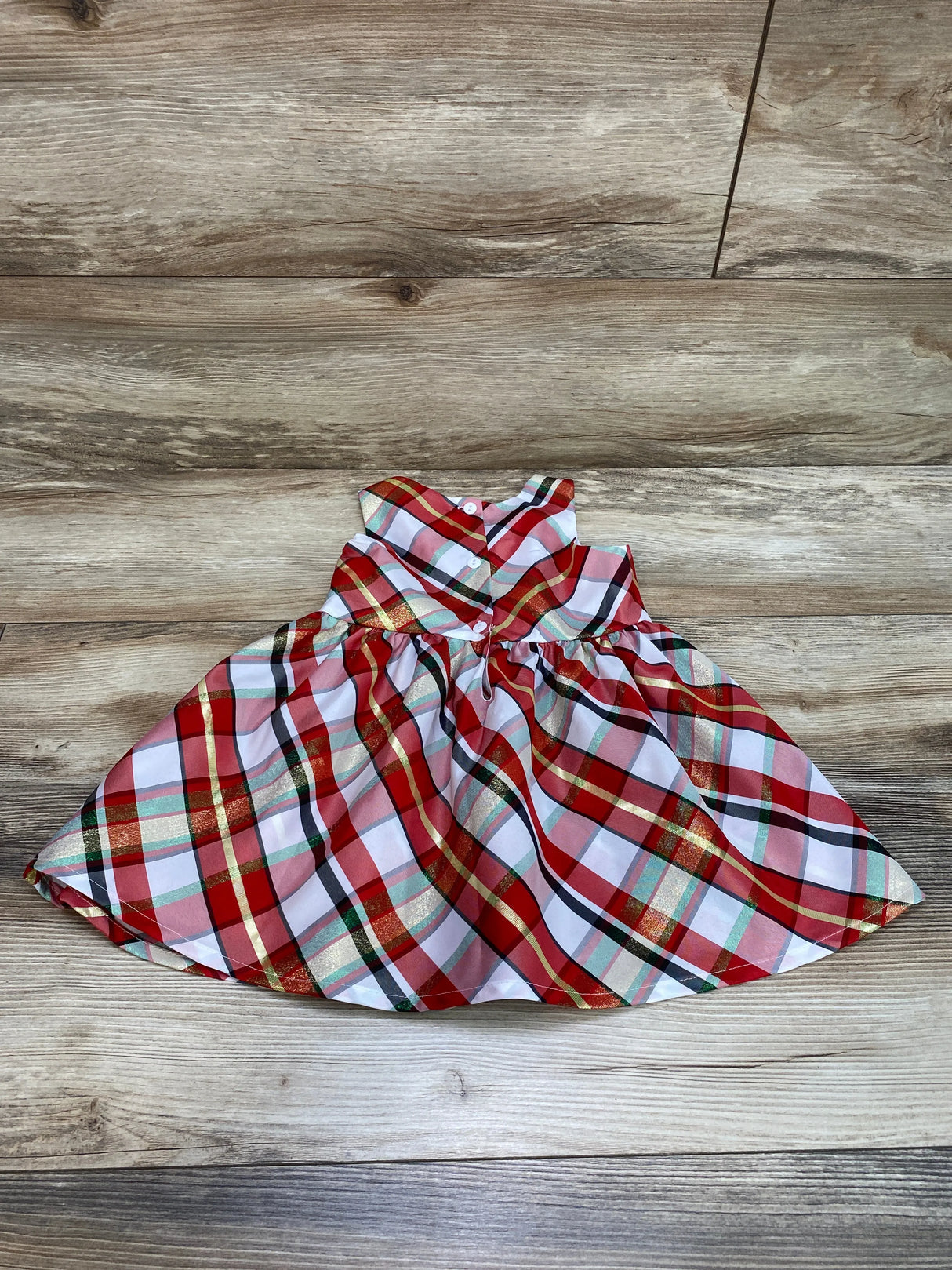 Nannette Baby Plaid Dress Red sz 24m - Me n Mommy To Be