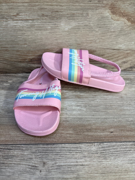 Tommy Hilfiger Slingback Slide Sandals Pink sz 10c - Me n Mommy To Be