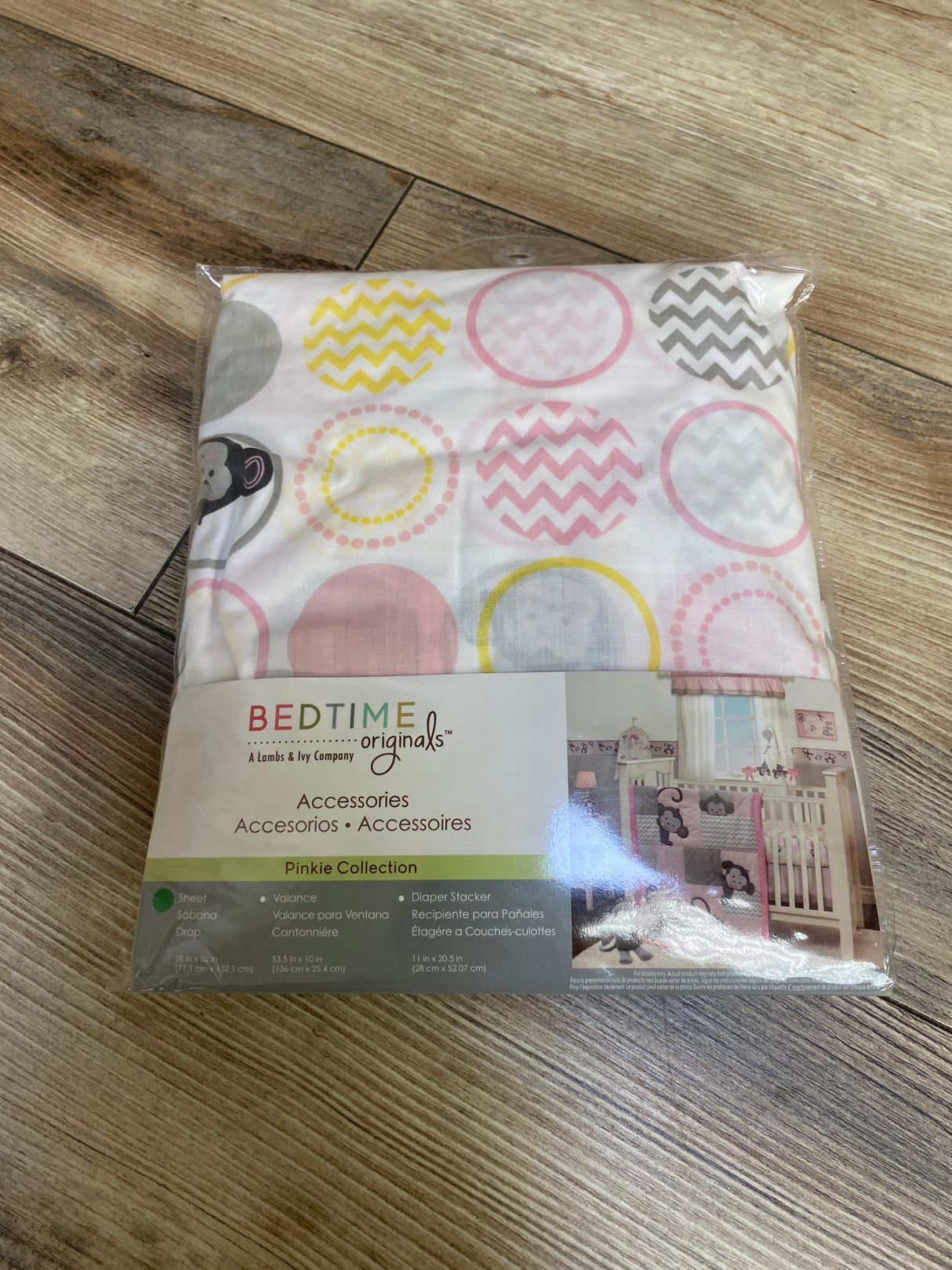 NEW Lambs & Ivy Pinkie Collection Fitted Crib Sheet