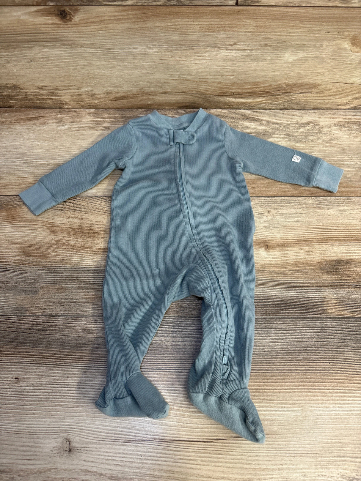 Little Planet Organic Ribbed Sleeper Blue sz 3m