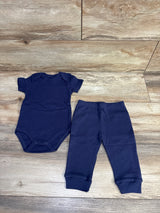 2pc Bodysuit & Pants Navy sz 9m