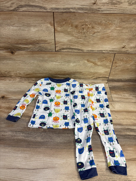Freestyle 2pc Monster Pajama Set White sz 2T - Me n Mommy To Be