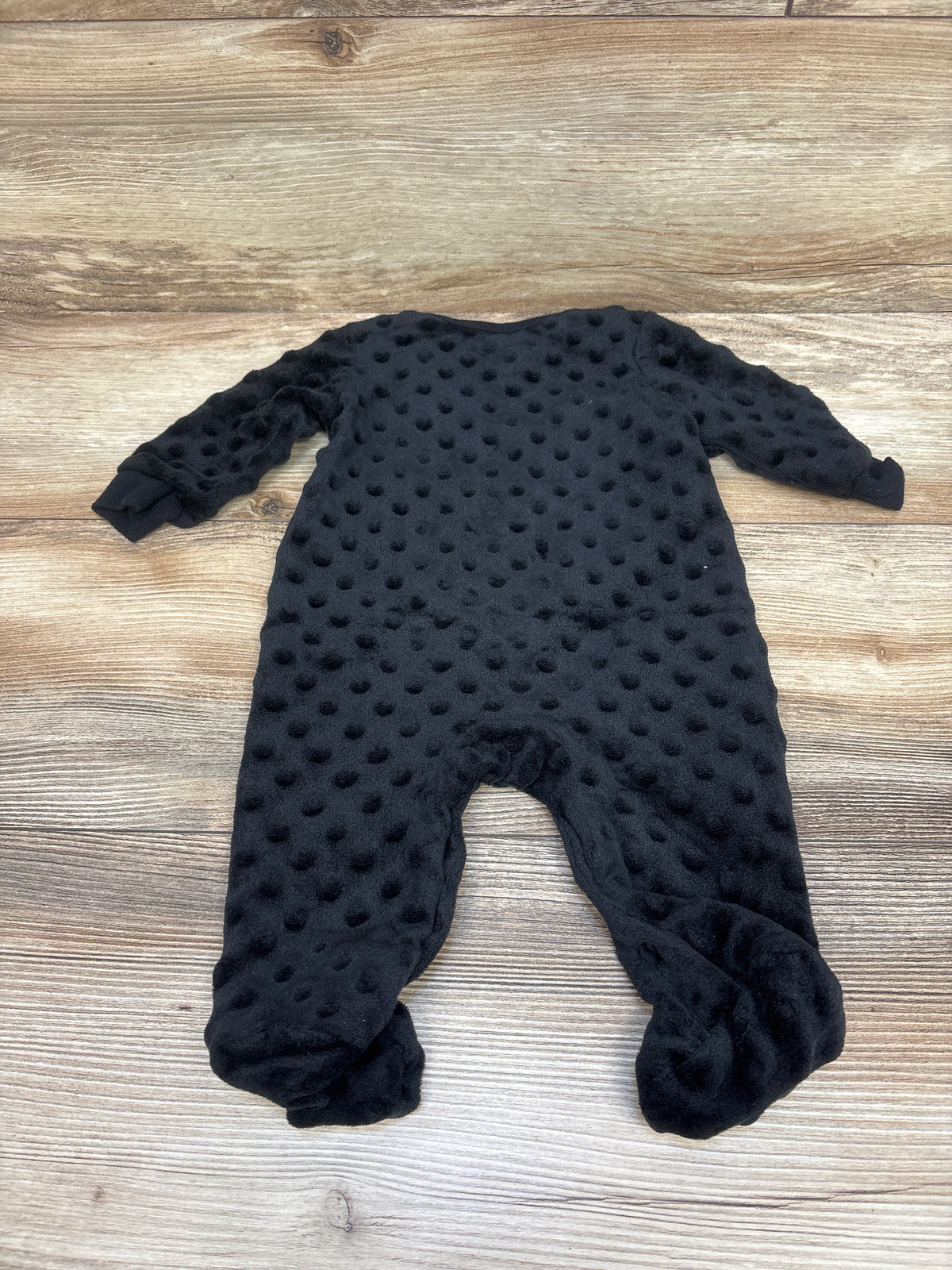 Baby Starters Minky Dot 'Baby Of The Year' Coverall Black sz 3m