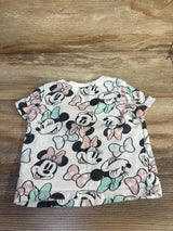 Old Navy x Disney Minnie Mouse Shirt White sz 12-18m