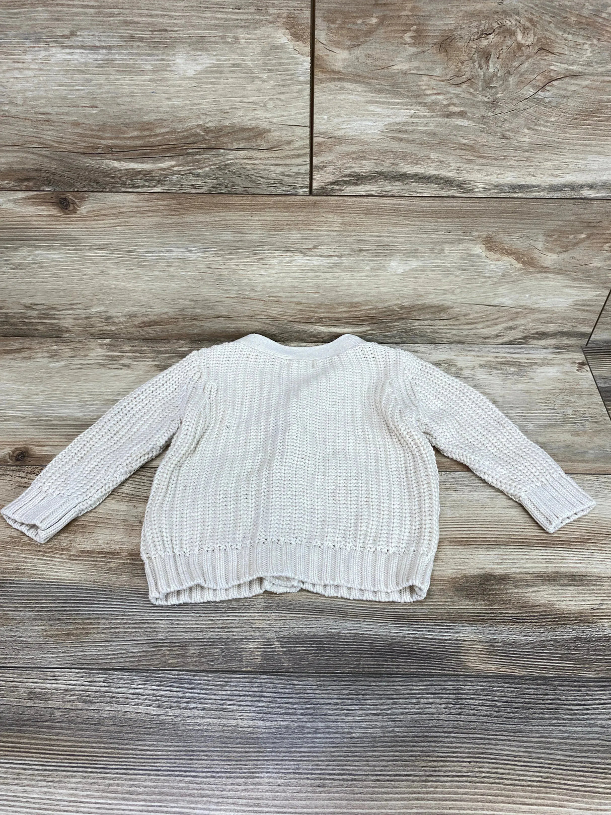 Cat & Jack Knit Cardigan Sweater Cream sz 3-6m