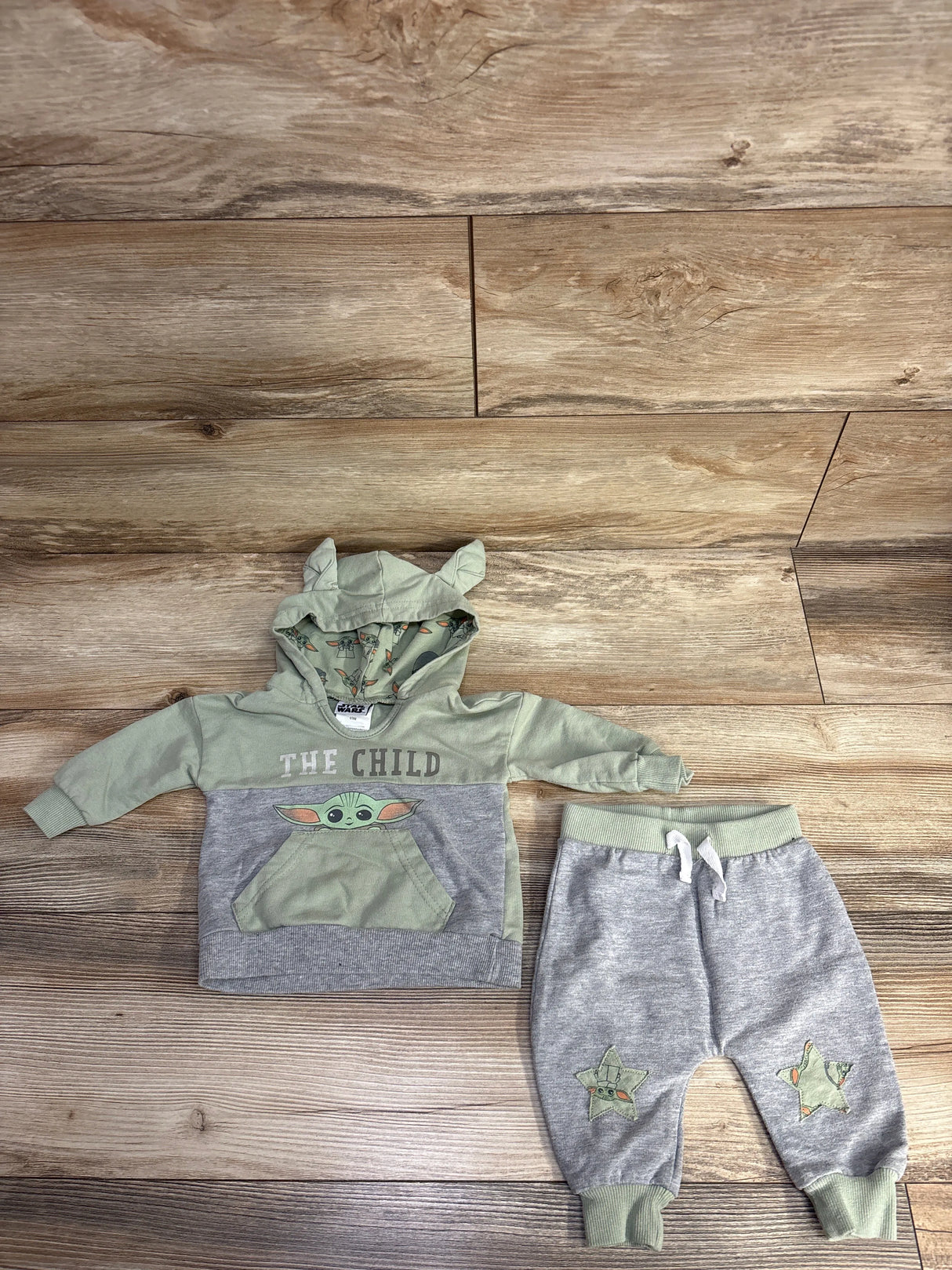 Star Wars 2pc Sweatshirt & Joggers Set Green sz 6-9m