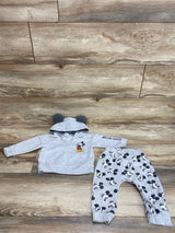 Disney Baby 2pc Mickey Hoodie & Pants Set Grey sz 18m