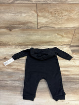 NEW Cat & Jack Halloween Cat Hooded Romper Black sz 0-3m