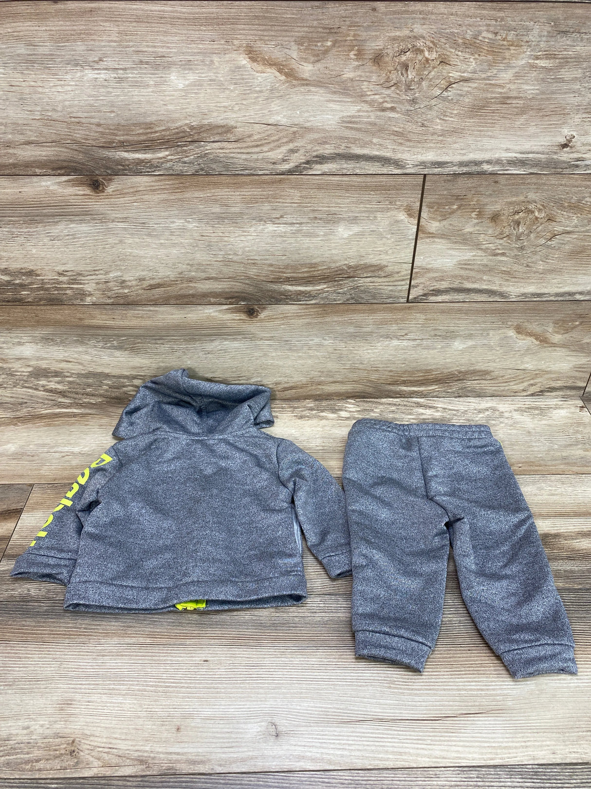 Reebok 2pc Full Zip Hoodie & Pants Grey sz 12m