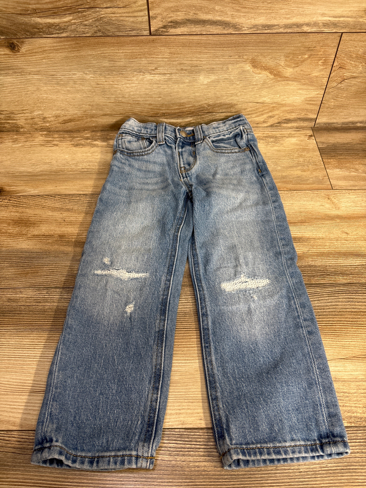 Old Navy Distressed Straight Jeans Blue sz 4T
