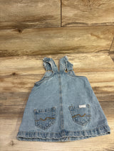 7 For All Mankind Button-Front Denim Skirtall Blue sz 24m
