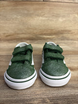 NEW Vans Old Skool V 'Tinsel Suede Green' Sneakers Green sz 3.5c