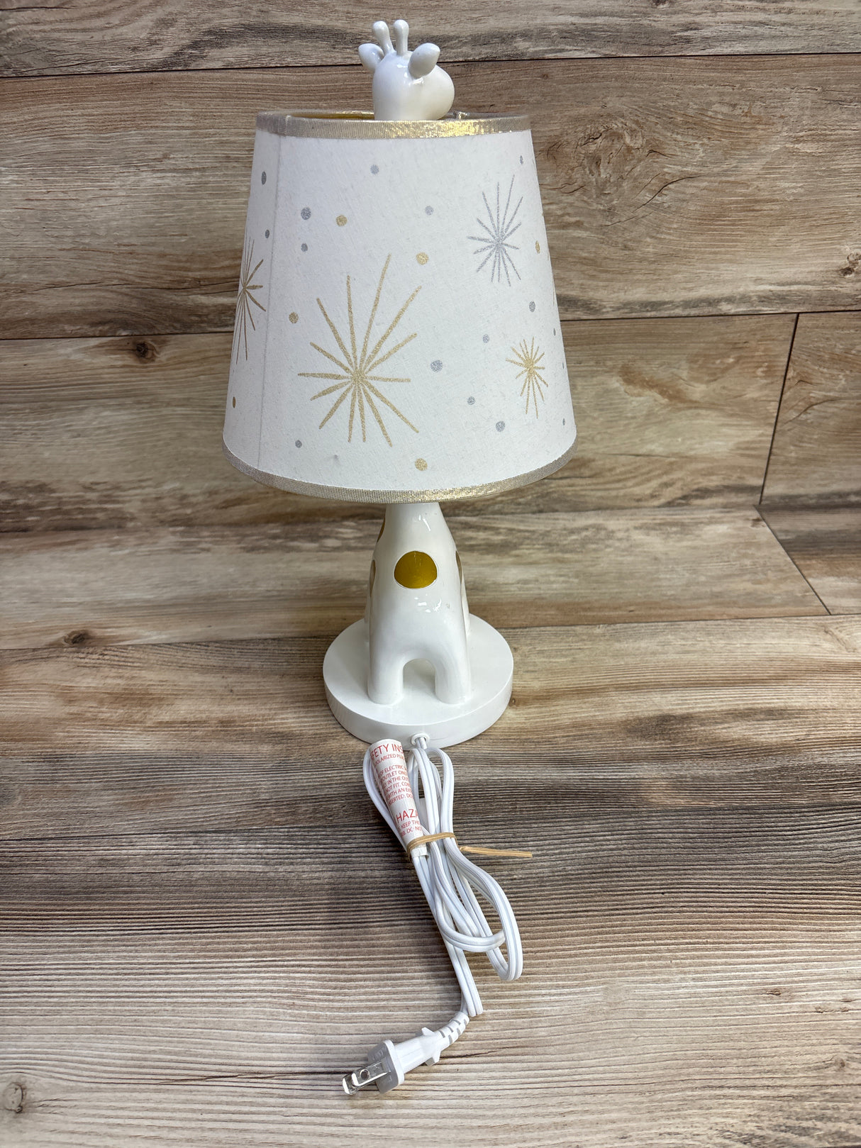 Lambs & Ivy Giraffe Table Lamp, White