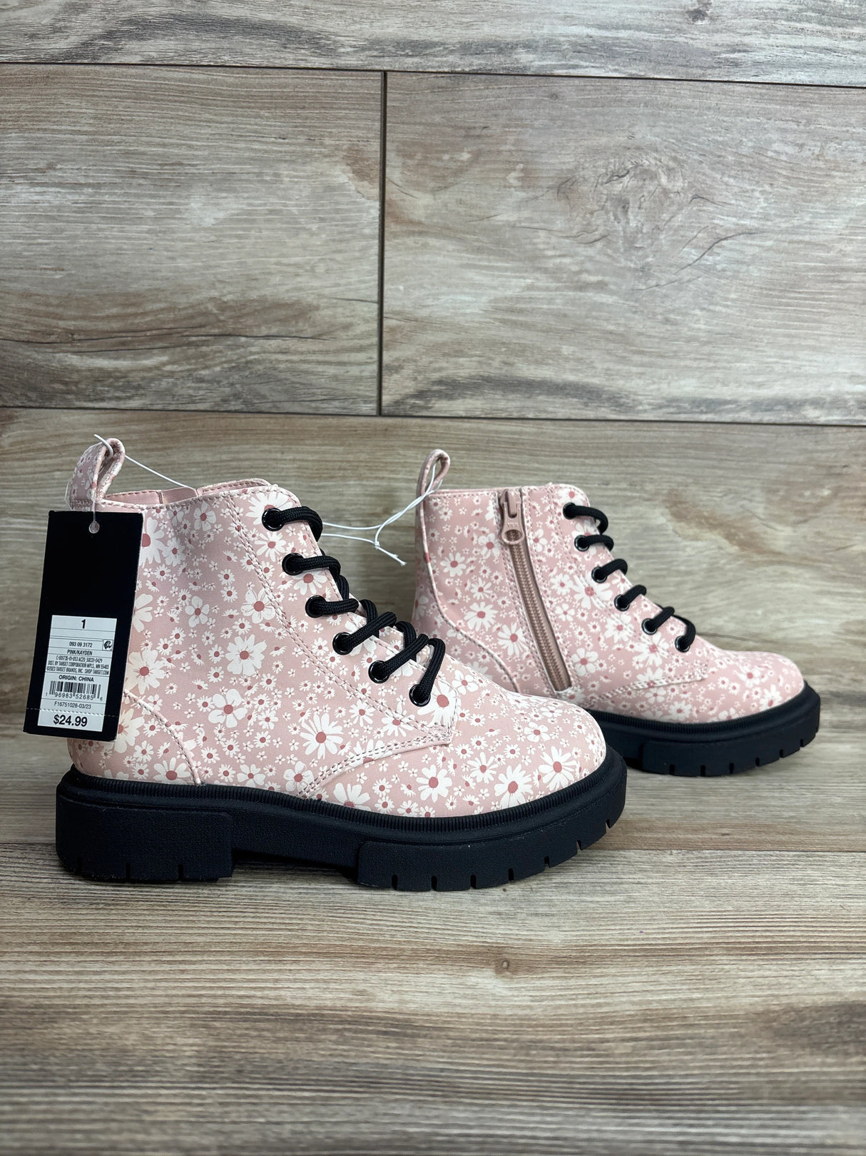 NEW Art Class Kayden Boots Pink sz 1Y