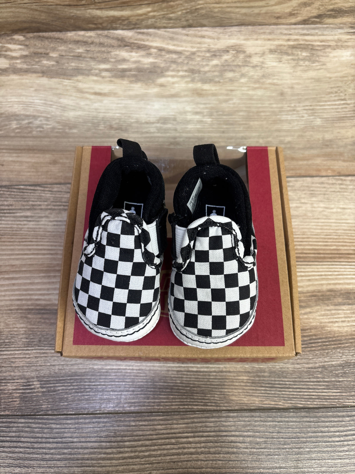 Vans Slip On V Crib Shoes Checkerboard sz 1c