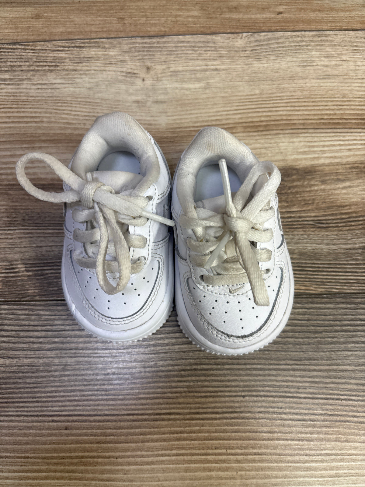 Nike Force 1 Low TD 'Triple White' Sneakers sz 2c