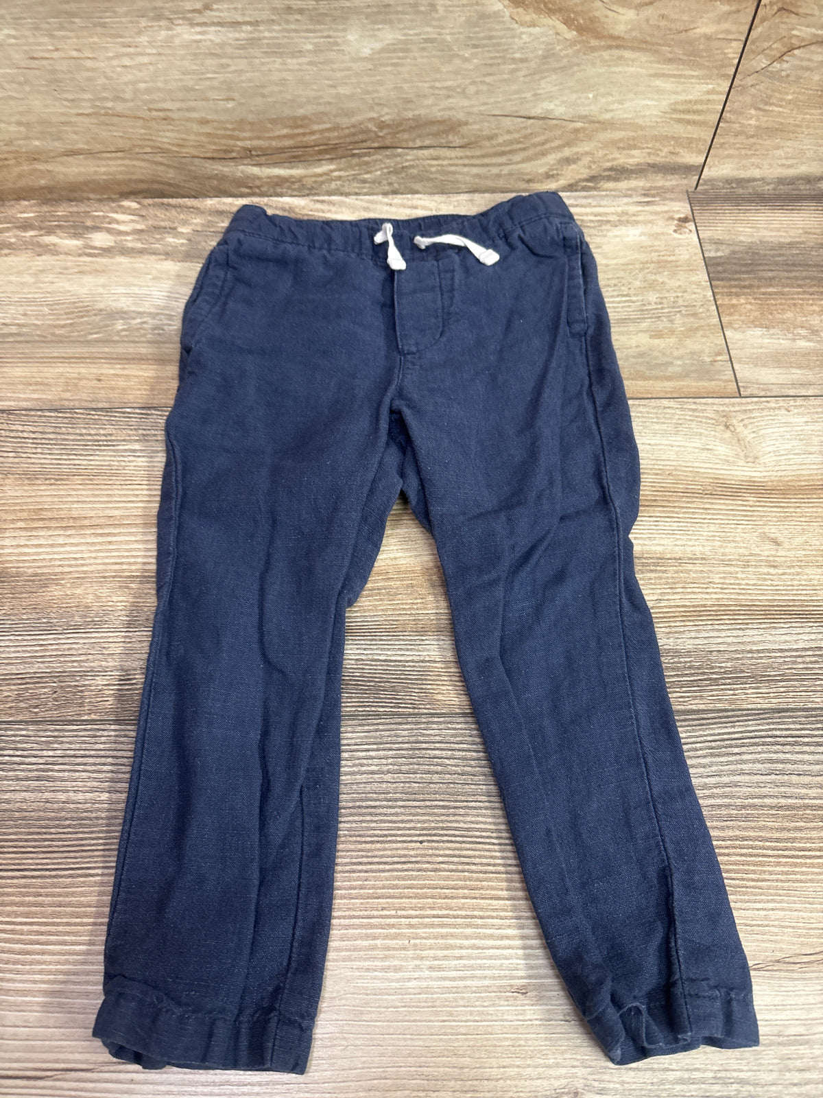 Janie & Jack Linen-Blend Drawstring Pants Navy sz 2T