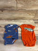 Carter's 2pk Bodysuits Orange sz 3m