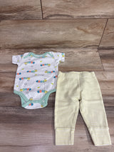 Koala Baby 2pc Caterpillar Bodysuit & Pants Set White sz 3-6m