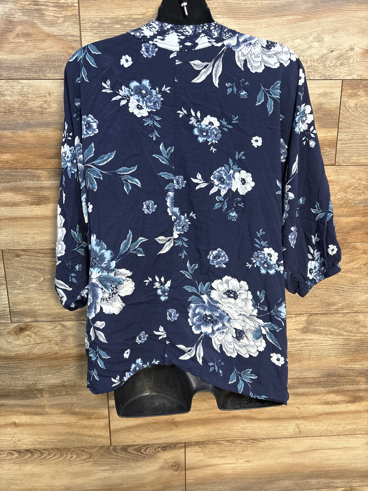 Jessica Simpson Maternity Floral Kimono Blue sz One Size