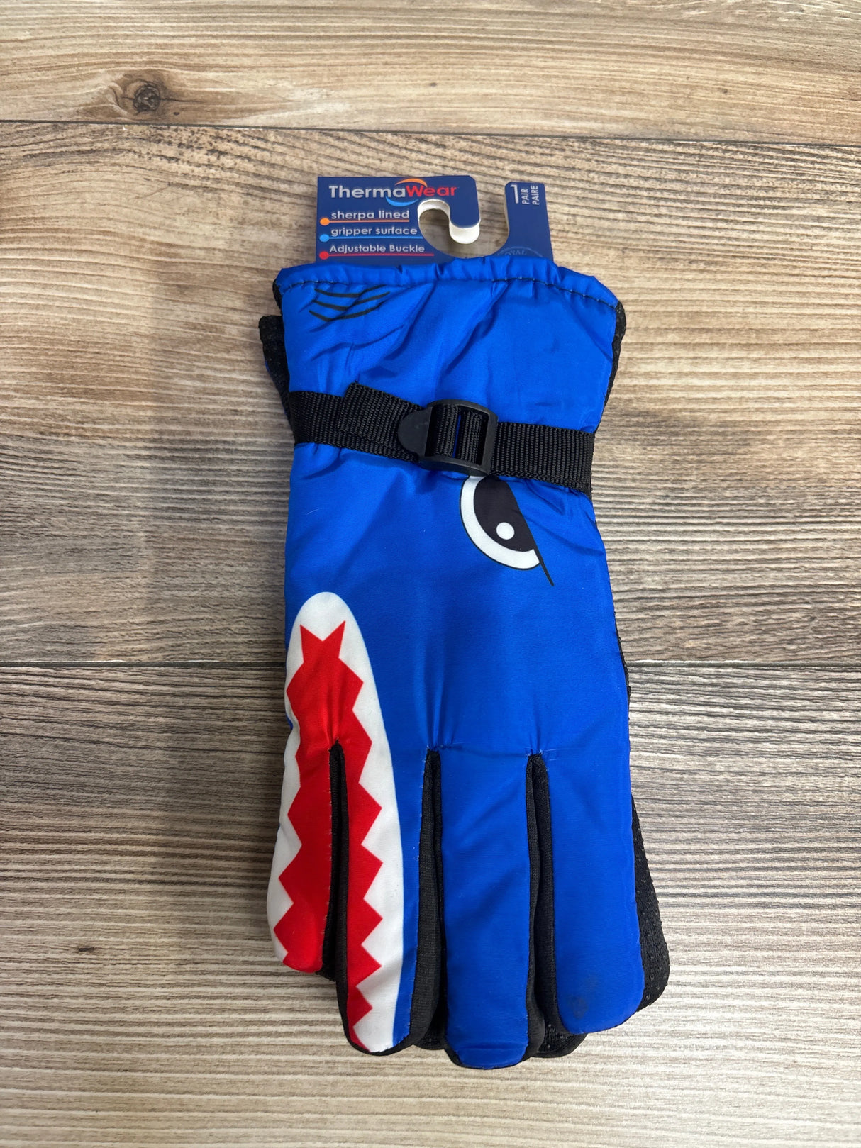 NEW ThermaWear Shark Winter Ski Gloves Blue OSFM
