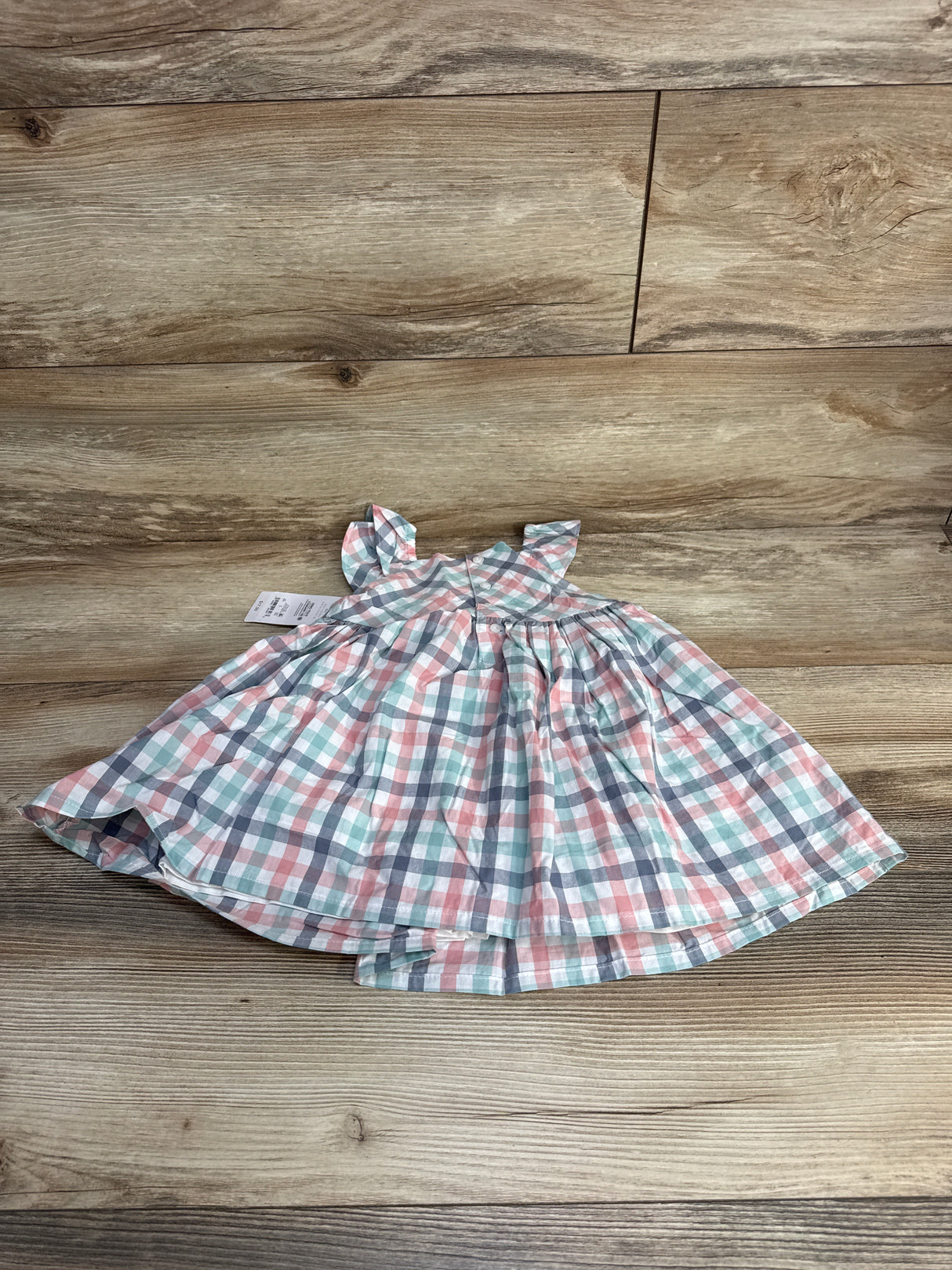 NEW Just One You 2pc Plaid Dress & Bloomers White sz 18m