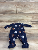 Carter's Bear Print Blanket Sleeper Navy sz 3m