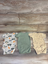 Children's Place 3pk Safari Bodysuits Beige sz 12-18m