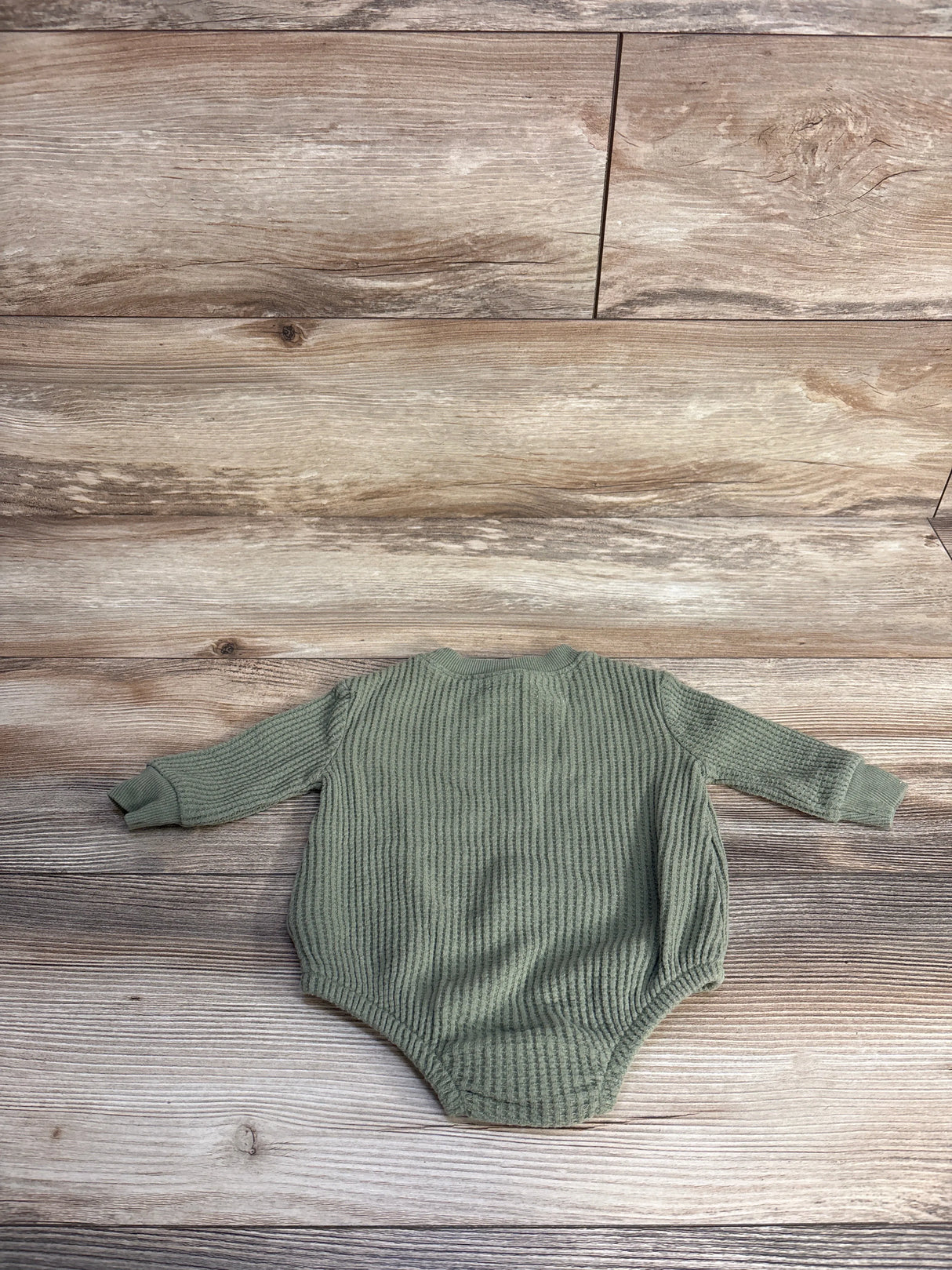 Old Navy Waffle Knit Bodysuit Sage sz 0-3m