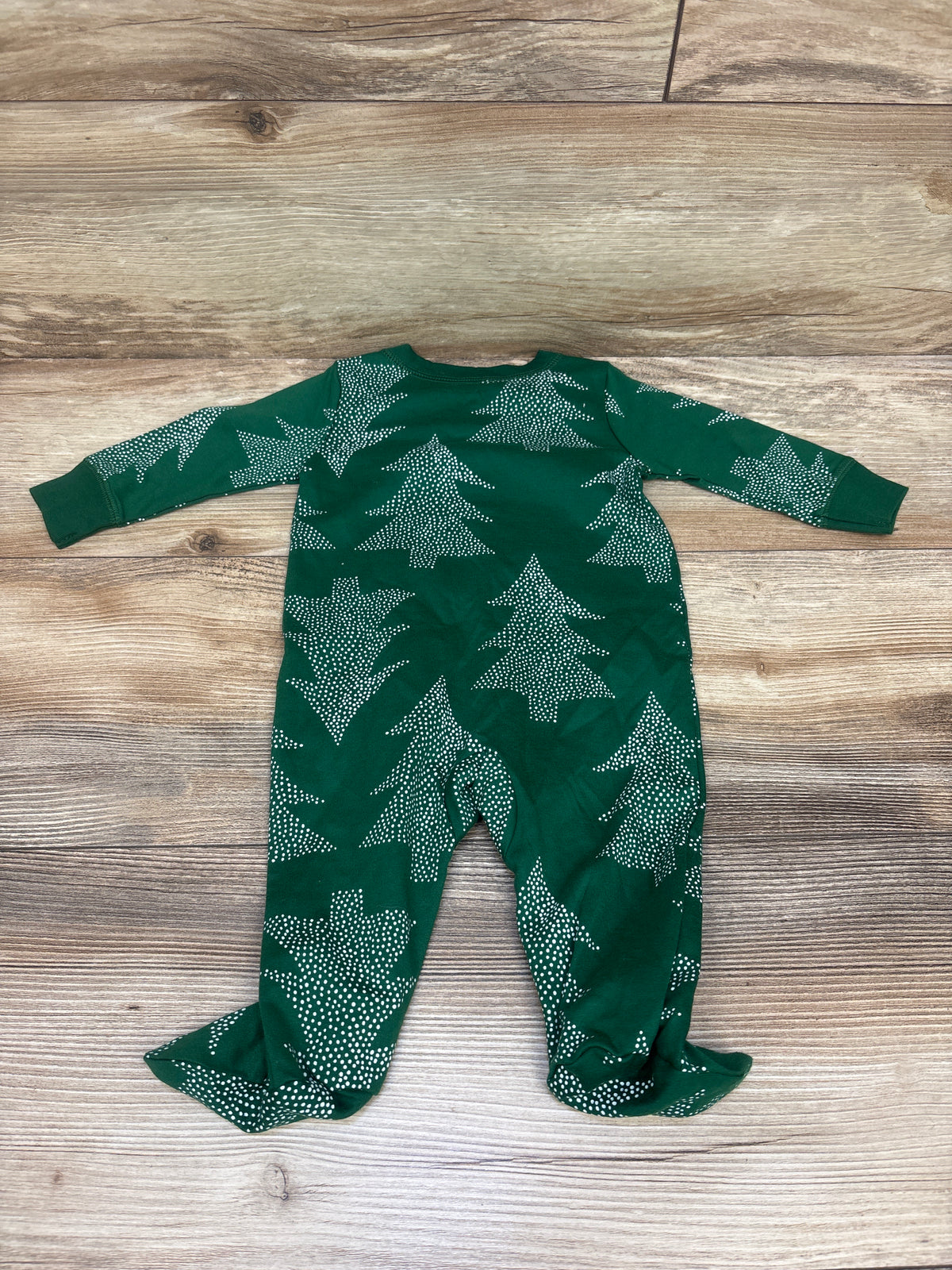 Carter's Christmas Tree Snap Sleeper Green sz 3m