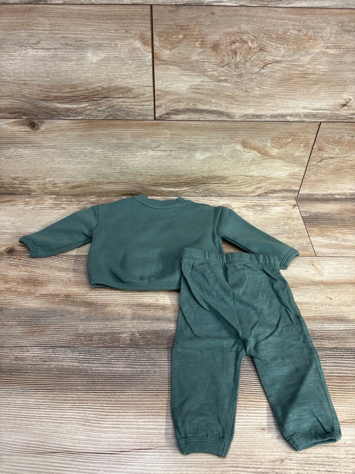 Little Co Jingle Bell Babe 2pc Sweatshirt & Joggers Set Green sz 3m
