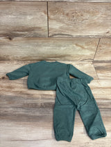 Little Co Jingle Bell Babe 2pc Sweatshirt & Joggers Set Green sz 3m
