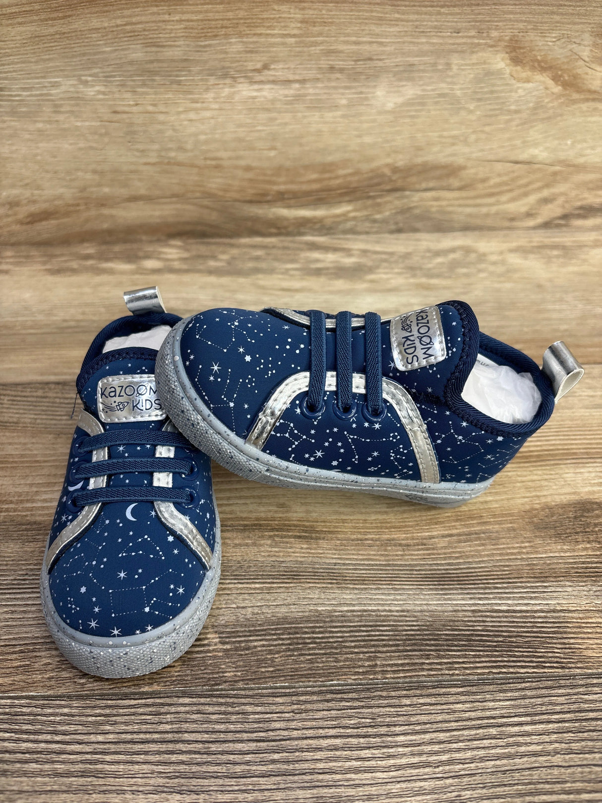 NEW Kazoom Kids Stargaze Sneakers Navy sz 7c