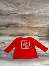 Cat & Jack Reindeer Shirt Red sz 2T