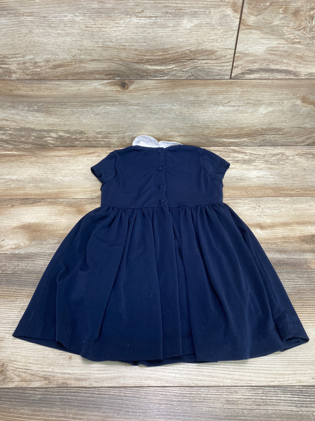 Ralph Lauren Collared Crepe Dress Navy sz 4T