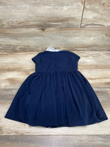 Ralph Lauren Collared Crepe Dress Navy sz 4T